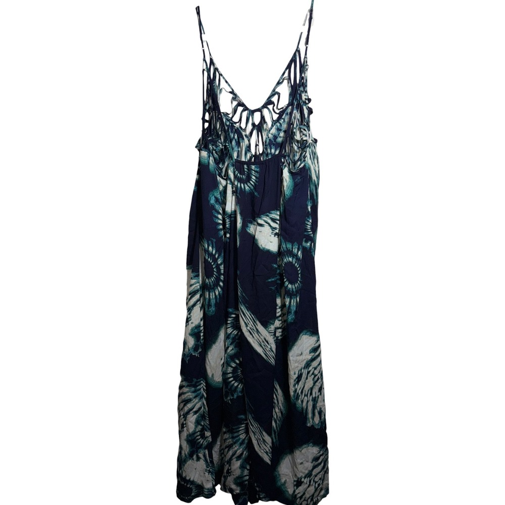 Anthropologie Butterfly Print Cutout Maxi Dress Cover Up 2X NWOT Boho
